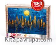 Gece New York Ahşap Puzzle 500 Parça ( UK30-D )