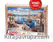 Balıkçı Kasabası - Datça Ahşap Puzzle 1000 Parça ( MZ71-M )