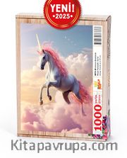 Unicorn Bulutlarda Ahşap Puzzle 1000 Parça ( MF31-M )