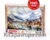 İtalyan Alplerinde Kasaba Ahşap Puzzle 1000 Parça ( UK23-M )