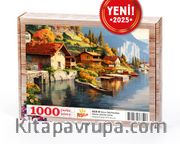 İsviçre Dağ Kasabası Ahşap Puzzle 1000 Parça ( UK25-M )
