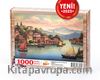 İtalya Sernio Dağı'nda Kasaba Ahşap Puzzle 1000 Parça ( UK27-M )