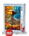 Şemsiyeli Kadın Ahşap Puzzle 2000 Parça ( AS54-MM )