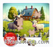 Dağ Çiftliği Ahşap Puzzle 35 Parça ( XXXV-53 )