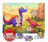 Renkli Dinozorlar Ahşap Puzzle 35 Parça ( XXXV-59 )