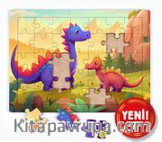 Renkli Dinozorlar Ahşap Puzzle 54 Parça ( LIV-59 )