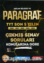 Anlam Bilgisi ve Paragraf TYT Son 5 Yılın Çıkmış Soruları Konularına Göre, Video Çözümlü