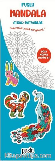 Puslu Mandala Çocuk Ayraç / Hayvanlar