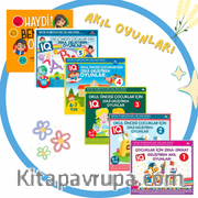 4-5-6-7 Yaş ve Üzeri Çocuklar İçin IQ Geliştiren Akıl Oyunları (6 Kitap)