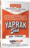 2026 KPSS Ortaöğretim-Önlisans Coğrafya Çek Kopart Yaprak Test