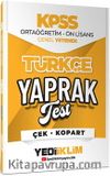 2026 KPSS Ortaöğretim-Önlisans Türkçe Çek Kopart Yaprak Test