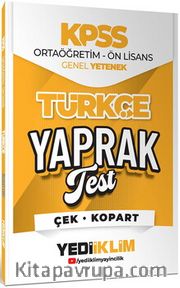 2026 KPSS Ortaöğretim-Önlisans Türkçe Çek Kopart Yaprak Test
