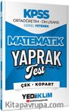 2026 KPSS Ortaöğretim-Önlisans Matematik Çek Kopart Yaprak Test