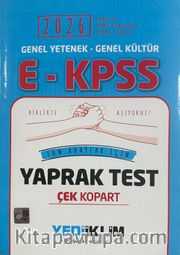 2026 E-KPSS GY-K Tüm Adaylar İçin Çek Kopart Yaprak Test
