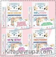 Çocuklar İçin Psikoloik Destek Serisi 4  Kitap - Ayraç ve Kartpostallı Özel Set -1