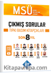 MSÜ Çıkmış Sorular Son 8 Yıl Tıpkı Basım Kitapçıkları