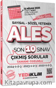 ALES Master Serisi Sayısal - Sözel Yetenek Tamamı Çözümlü Son 10 Sınav Çıkmış Sorular (13 Nisan 2025 Ales-1 Ekli)