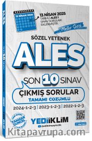 ALES Master Serisi Sözel Yetenek Tamamı Çözümlü Son 10 Sınav Çıkmış Sorular (13 Nisan 2025 Ales-1 Ekli)