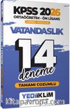 2026 KPSS Ortaöğretim Ön Lisans Genel Kültür Vatandaşlık Tamamı Çözümlü 14 Deneme