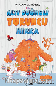 Altı Düğmeli Turuncu Hırka