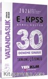 2026 E-KPSS Tüm Adaylar İçin Genel Kültür Vatandaşlık Tamamı Çözümlü 30 Deneme Sınavı
