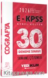 2026 E-KPSS Tüm Adaylar İçin Genel Kültür Coğrafya Tamamı Çözümlü 30 Deneme Sınavı