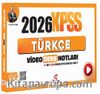 2026 KPSS Türkçe Video Ders Notları 