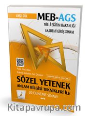 MEB - AGS Hazırlık Anlam Bilgisi Teknikleri ile Sözel Yetenek 20 Deneme Sınavı