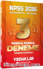 2026 KPSS Ortaöğretim-Önlisans Genel Yetenek Genel Kültür Tamamı Çözümlü 3 Yıldız Fasikül Deneme