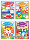 Numaralı Çıkartma Kitabım  (4 lü set)