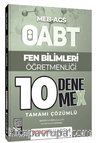 ÖABT MEB-AGS Fen Bilimleri Öğretmenliği 10 DenemeX Çözümlü