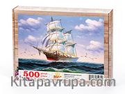 Fırtınada Yelkenli Ahşap Puzzle 500 Parça (MZ36-D)