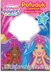 Barbie Medmaid Power - Pofuduk Çıkartmalı Boyama Kitabı