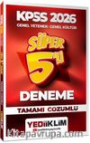 2026 KPSS Genel Yetenek Genel Kültür Tamamı Çözümlü Süper 5'li Deneme