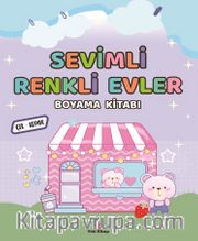 Sevimli Renkli Evler Boyama Kitabı