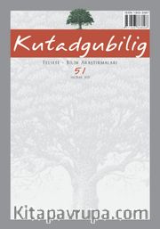 Kutadgubilig Felsefe-Bilim Araştırmaları Dergisi Sayı:51