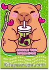 Kapibara - Bubble Tea Boyama Kitabı