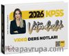 2026 KPSS Vatandaşlık Video Ders Notları 