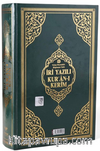 Orta Boy Bilgisayar Hatlı İri Yazılı Arapça Sıvama Kapak Kuran-ı Kerim - Yeşil