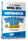 2026 KPSS Genel Yetenek Matematik Çek Kopart Yaprak Test