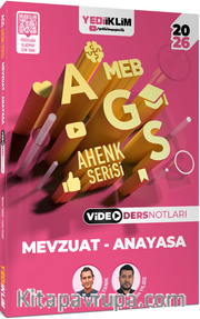 2026 MEB AGS Ahenk Serisi Mevzuat - Anayasa Video Ders Notları