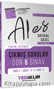ALES Master Serisi Sayısal Sözel Yetenek Tamamı Çözümlü Son 6 Sınav Çıkmış Sorular (6 Temmuz 2025 Ales-2 Ekli)