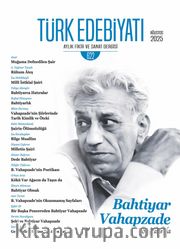 Türk Edebiyatı Aylık Fikir ve Sanat Dergisi Sayı: 622 Ağustos 2025