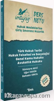 İmtiyaz HMGS Ders Notları Avukatlık Hukuku Hukuk Felsefesi ve Sosyolojisi Türk Hukuk Tarihi