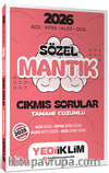 2026 AGS KPSS ALES DGS Sözel Mantık Tamamı Çözümlü Çıkmış Sorular