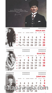 2026 Atatürk Gemici Duvar Takvimi - Gazi 