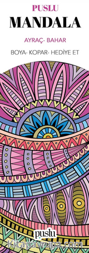 Mandala Ayraç/Bahar (Boya-Kopar-Hediye Et)