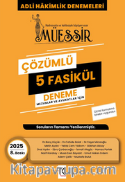 Müessir Adli Hakimlik Denemeleri- 2025 Çözümlü 5 Deneme