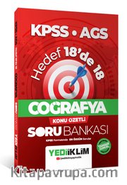 KPSS AGS Coğrafya Hedef 18'de 18 Konu Özetli Soru Bankası