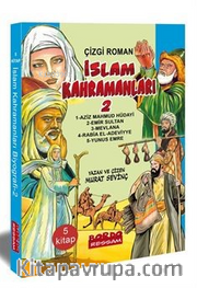 İslam Kahramanları 2 (Çizgi Roman Renkli) (5 Kitap Set)